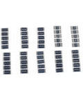 2512 SMT Resistor Kit 50 Pieces Range 0.1R To 1R 1W Power 1 Percent Tolerance 10 Values Surface Mount Chip Resistors For DIY Electronics Projects For Hobbyists, 2512 SMD resistors in strips