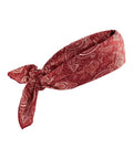 Red Paisley Cooling Bandana Water Activated Chill For Instant Cool Up To Two Hours Lightweight And Breathable UPF 50 Sun Protection