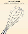 Go-To Stainless Steel Balloon Whisk Set In 8 Inch, 10 Inch, And 12 Inch Sizes - Rust-Resistant Kitchen Tool Easy to Clean
