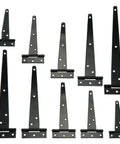 10 Pack Galvanized T Shape Heavy Duty Hinges For Outdoor Gates Barn Doors Sheds And Furniture Durable Iron Hardware Easy Install