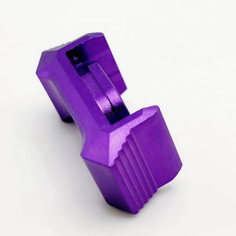 Racker Jacker Glock Slide Grip Beefed Up Upgrade For Glock 17 19 19X 26 And PSA Dagger in purple aluminum finish