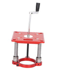 Router Table Lifting System With Circle Clamping For 63.5 To 65mm Milling Machines CNC Machined Anodized Finish Precision Woodworking Setup, red