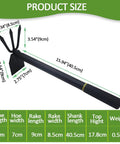 Dimensions of 2 In 1 Garden Hoe And Cultivator With Adjustable Handle Built Tough Carbon Steel Blade for gardening