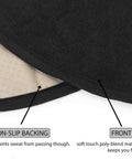 Close-up of non-slip backing and soft touch front of the Waterproof Sweat-Proof Car Seat Cover For Gym Sesh, Run, Swim, Beach, And Hike.