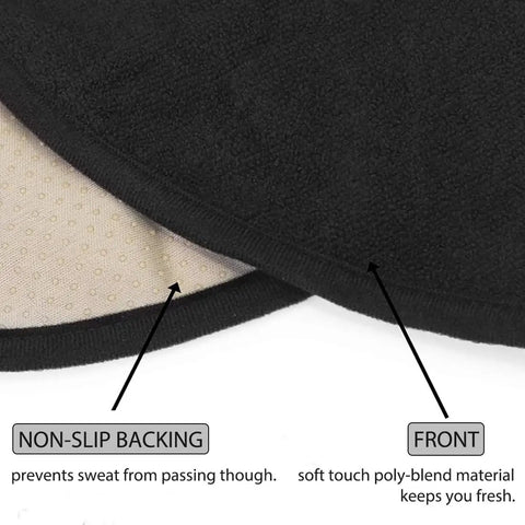 Close-up of non-slip backing and soft touch front of the Waterproof Sweat-Proof Car Seat Cover For Gym Sesh, Run, Swim, Beach, And Hike.