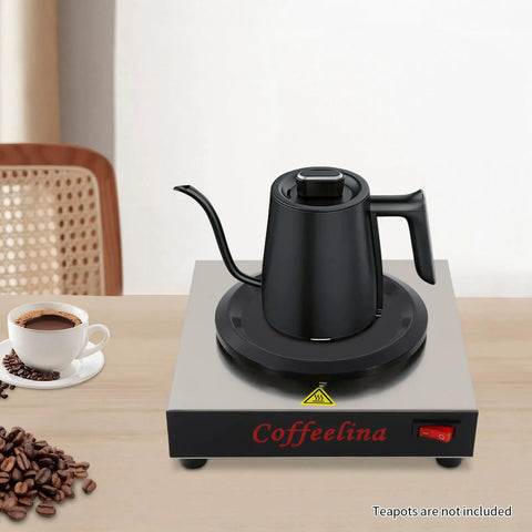 Keep Your Morning Brew Piping Hot With This Rugged Stainless Steel Coffee Warmer Plate Featuring Auto Shut Off And Sturdy Grip Base Built Tough For Corporate Break Rooms Local Diners And Weekend Brunch Stations.