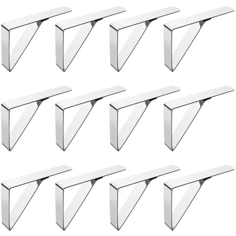 Rustproof Stainless Steel Tablecloth Clips 12 Pack For Outdoor Picnics And Parties, Secure Clamps For Tables At Weddings and Restaurants