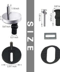 Universal Toilet Seat Bolt Kit With Quick Release Screws Easy Install Replacement Parts Includes 2 Plastic Bolts 2 Washers 2 Nuts Circle Screws For Fast Fix And Durable Toilet Cover Maintenance showing various components and sizes.