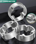 Heavy Duty PVC Pipe Thread Tool Kit With Three Die Set One Half Inch Three Quarter Inch One Inch NPT For PVC Threading