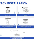 Installation guide for Heavy Hitter 6 Inch Slim Recessed Led Downlight With Junction Box Ic Rated Dimmable Can Light 5000k Daylight.