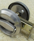 Stainless Steel 304 Hidden Cup Door Lock Kit With Privacy Latch Doorknob Ring And Pull Handle For Sliding Doors And Furniture