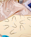 V Shape Metal Bra Underwire Replacement Set With Stainless Steel Nylon Heavy Gauge Wires, fabric and sewing supplies