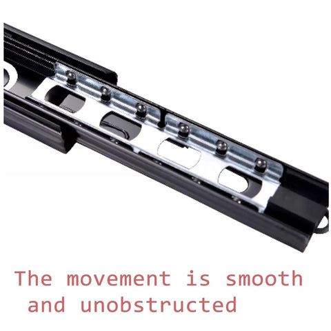 12 Inch Heavy Duty Drawer Slides With Soft Close For Smooth Quiet Glide, Easy Install, Full Extension, Built Tough Rolled Edge Reinforcement, Fits Cabinets and Furniture Drawers, Chrome Finish, close-up