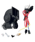Top Shelf Heavy Duty Dual Tone Electric Air Horn With Badass 150db Thunder Blast 12v Direct Connect Wiring Harness compact snail valve kit parts.