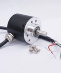 Two Phase AB Incremental Rotary Encoder 100P R DC 5 To 24 Volt Wide Voltage 6mm Shaft AB Quadrature Output High Accuracy Motion Sensor No Fuss Robotics And CNC Durable Build With 1 Year Warranty, 6mm shaft, wires
