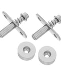Upgrade Your Home With These Top Shelf Adjustable Spring Loaded Rotating Pivot Shafts For Folding Room Dividers And Heavy Duty Door Partitions That Rock Securely, featuring spring-loaded metal pivot shafts and round spacers.