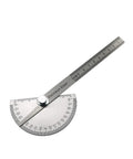 Heavy Duty 0 To 180 Degree Protractor Angle Finder With Rock Solid Stainless Steel Rotary Arm And 100 Millimeter Scale for precise measurements.