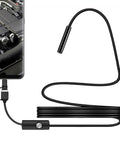 Phone Borescope Endoscope With 6 LED Lights And 3.3ft Flexible Cable, IP67 Waterproof Handy Portable Inspection Camera connected to a phone