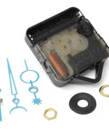 Blue DIY Clock Repair Kit with quartz spindle movement and blue clock hands for wall clocks.
