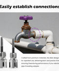 Dual Function Pipe Threading Tool For Drill Internal And External Threads With Half Inch And Three Quarter Inch Dies