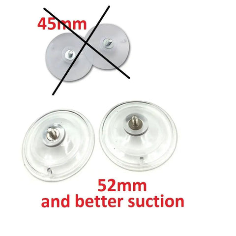 52mm suction cups for Pro Screen Opening Tool Pliers With Two Suction Cups For LCD Screen Repair Separator, compared to 45mm.