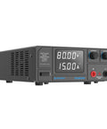 Rock Solid Pro Grade Bench DC Power Supply 0-80V 0-15A 1200W Switching Regulated With Encoder Knobs, 4 Digit LED Display, Temperature Controlled Fan, Aux Output Terminal For Flexible Lab Or DIY Power, front view