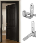 Heavy Duty 270 Degree Cabinet Pivot Hinge, 4 Inch Shaft Fittings, Solid Steel, Rust Resistant Bookcase Hardware, door installation