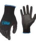 5 Pack Heavy Duty Work Gloves Large Size With Never Slip Grip Nylon Dipped Coating for Max Dexterity