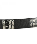Close-up of 58 Inch B Section Rubber V Belt For Power Transmission Neoprene Drive Belt showing surface texture and markings.