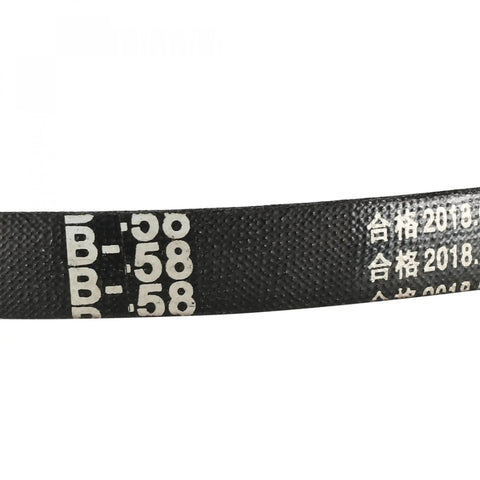 Close-up of 58 Inch B Section Rubber V Belt For Power Transmission Neoprene Drive Belt showing surface texture and markings.