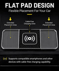 Slick Wireless Charging Pad For Chevrolet Blazer EV 2024 Through 2026 showing flat pad design and cable-free charging area.