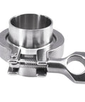 Tri Clamp Set 0.5 Inch Through 10 Inch Stainless SUS316L Sanitary Weld Ferrule Pipe Fittings With PTFE Gasket Food Grade