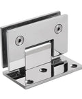 Heavy Duty Stainless Steel Frameless Glass Shower Door Hinge Two Way Pivoting, close-up view showing pivot mechanism.
