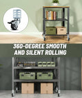 Heavy Duty Swivel Casters Badass Strength Storage Rack Wheels For Shelves Tables And Cabinets Supporting Up To 720 Lbs Total Weight Without Breaking A Sweat Garage Ready on a mobile shelving unit with boxes.