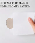 Hand applying DIY Ready Vinyl Siding Repair Kit With Self Adhesive PVC Patches to cracked wall surface.