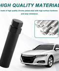 Six Spline Lug Nut Socket With Wheel Lock Key Removal Tool Pro Grade Replacement against a car image and chrome material detail