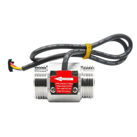 Tiny Yet Mighty Water Flow Sensor With Hall Effect Technology G1 DN25 threaded metal body with cable