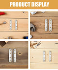 Flat Mending Plates 18 Pack Stainless Steel Brackets Easy Install No Sweat Heavy Duty Metal Joining Plates on wood surface