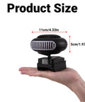 Cordless Battery Powered Space Heater 170 Watt Portable Desk Warmer shown in hand for size comparison