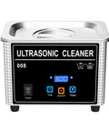Hualuck 800ml Ultrasonic Cleaner With Heater And Timer, stainless steel unit with control panel for deep cleaning jewelry and glasses.