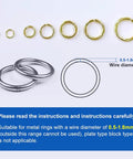 Wire rings illustration for Permanent Jewelry Welder Pro Grade Kit With Pulse Tungsten Arc Spot Welding Machine 50A To 600A 110V