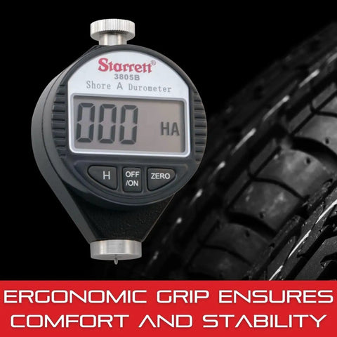 Digital Durometer Shore A Scale 0 To 100 HSA with LED Display, ergonomic grip and tire background