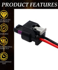 2-Way Side Marker Light Connector Harness Kit For 2016-2023 Challenger showing wiring and OE terminals