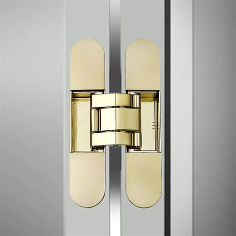 40Kg Adjustable Wood Door Hidden Hinges With 180 Degree Open Capability Silent Soft Close Hydraulic Buffer