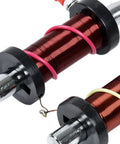 Close-up of Electromagnet Learning Kit For Middle School Students, focusing on red copper wire coil detail.