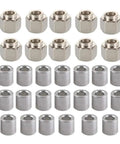 Durable Stainless Steel Hexagonal Eccentric Columns For 3D Printers And V Wheel Guides, includes 10 hex and 20 round columns