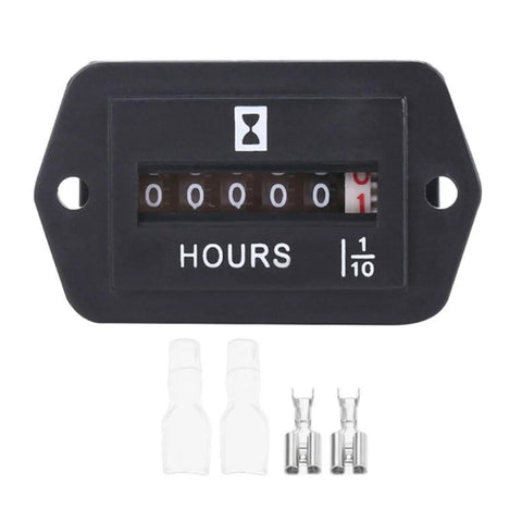 Portable Industrial Hour Meter With Digital Display For Diesel And Gasoline Engines And Generators