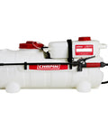 Dual Tank ATV Spot Sprayer with 15 and 1.33 Gallon Tanks, 16 Foot Boomless Spray Kit, Adjustable Wand displayed side view
