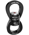 Heavy Duty 35kN Swing Swivel Rotational Device For Tree Swings And Aerial Gear, 7075 Aluminum Spinner, Ultra Safe Carabiner Style