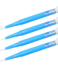 Top Tier 4 Piece Ceramic Screwdriver Set Featuring Dead Nuts Accurate Non Inductive Zirconia Tips For Smooth Adjustment Of Resistors Capacitors And Inductors Everyday. Four blue ceramic screwdrivers with precision tips.